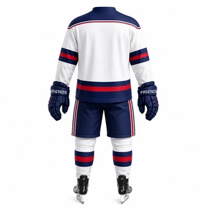 Breathable Eco-Friendly Lightweight Polyester Men's <b>Athletic</b> Jersey Shorts Comfortable Fit Sports Performance Ice Hockey Uniform - Product Image 6