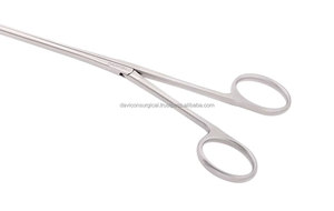 Pinzas VATS Foerster - Curvas Izquierdas de 12 mm, Mandíbulas Ovaladas Dentadas, Eje de 5 mm, Longitud de Trabajo de 9.5'' (24 cm), Acero Inoxidable, 13.5'' (34 cm) - Product Image 2