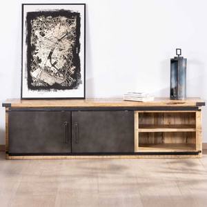 Meuble TV Vandana Silver Value 180 cm avec portes coulissantes en métal et en bois Character - Product Image 3