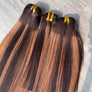Cheveux vierges bruts vietnamiens de qualité supérieure, lissage machine double, couleur piano - Product Image 3
