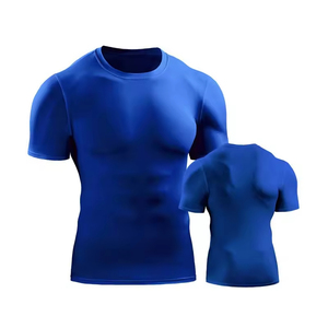 <b>Mens</b> Sportswear Top Athletic Quickly Drying Tight Sport Bodybuilding Polyester T Shirt <b>Mens</b> Fitness Shirts Gym T-Shirt for <b>men</b> - Product Image 4