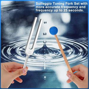 Juego de Diapasones de Solfeggio de Aleación de Aluminio para Terapia de Sonido, Instrumentos para Centros de Fisioterapia y Rehabilitación - Product Image 5