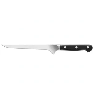 Cuchillo Deshuesador de 7 Pulgadas con Mango Remachado Negro y Hoja Delgada Plateada para Recortar Carne, Deshuesar Aves y Preparación de Alimentos en Restaurantes - Product Image 4