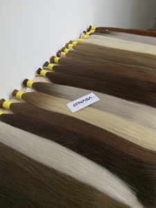 Extensions de cheveux naturels vierges vietnamiens de haute qualité Nasa Hair, 20-28 pouces, en vrac, à clipser, super double drawn, couleur décolorée - Product Image 2