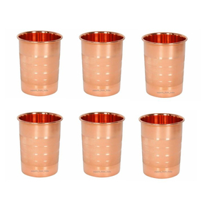Gobelet concave en cuivre pur 100% fait main, bienfaits ayurvédiques, verre à boire martelé pour la santé à la maison et au bureau - Product Image 4