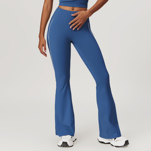 Women's Yoga <b>Leggings</b> 28 Inches High-Waist Tummy Control Quick Dry Features Custom Logo Workout Pants <b>Pockets</b> - Product Image 5