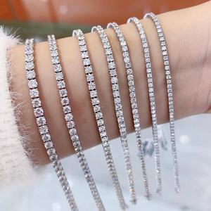 Igi GIA สร้อยข้อมือเทนนิสประดับเพชร10K 14K 18K ทองคำแท้กำไลเพชรสำหรับปลูกในห้องปฏิบัติการเครื่องประดับคุณภาพดีสำหรับผู้ชายผู้หญิง - Product Image 4