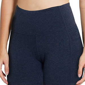 Shorts de Yoga para Mujer con Bolsillo Lateral, Cintura Media, Tela Elástica Personalizada, Diseño Moderno para Ropa Deportiva Diaria - Product Image 6