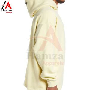 Sudadera con capucha de lana personalizada último diseño OEM fabricado en fábrica de talla grande hecho de algodón poliéster French Terry 320 GSM sudaderas con capucha para hombre - Product Image 4