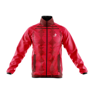 Custom Streetwear High Quality Zipper Closure Stand Neck Windbreaker Jacket Waterproof Breathable Eco Friendly <b>100</b>% <b>Nylon</b> <b>Fabric</b> - Product Image 4