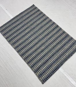 Tapis en laine noué à la main, motif géométrique, brun naturel et noir, poils plats, confortable, adapté aux animaux domestiques, tapis de zone fait main, style moderne pour la maison - Product Image 5