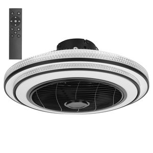 Ventilatore da Soffitto LED 30W con Luce, Lampada a Sospensione 20.5 Pollici, 3 Velocità Ventilatore, Telecomando, Timer, Controllo APP - Product Image 1