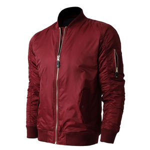 <b>Men's</b> Casual Slim Fit Bomber Baseball Varsity <b>Jacket</b> with Wool Body Anti-UV Windproof Wool Lined Letter Pattern OEM Service - Product Image 3