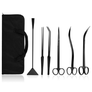 Juego de Herramientas de Acero Inoxidable para el Cuidado de Acuarios, Tijeras para Plantas, Pinzas, Espátula para Sustrato, para Peceras - Product Image 1