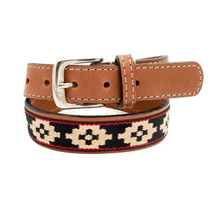 Ceinture polo en cuir durable avec un design tissé détaillé, idéale pour un style décontracté, équestre et un usage quotidien. - Product Image 6