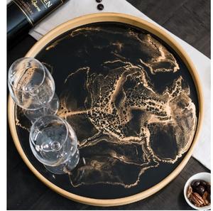 Bandeja de Madera Hecha a Mano de Calidad Estándar para Vajilla del Hogar, Decoración de Mesa, Servicio de Cocina, Catering, Bandejas para Servir Desayuno y Comida - Product Image 5