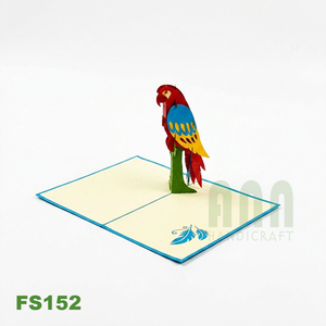 Recuerdo Personalizado Impreso en 3D, Diseño de Loro, Ecológico, Hecho a Mano, Recortes de Papel, Ligero, Temática Animal de Halloween, Multiusos - Product Image 4