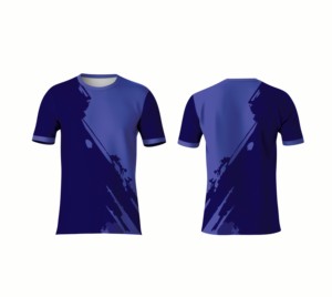 Personalized Short Sleeve Sublimation Printed Front Logo Lightweight Polyester <b>Athletic</b> T-Shirt - Product Image 4