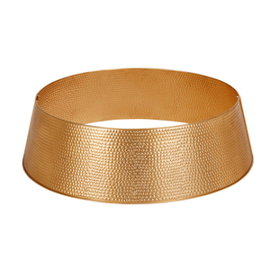 Falda de árbol redonda de hierro y Metal galvanizado, de lujo, acabado antiguo de cobre, Collar de árbol de Navidad - Product Image 3