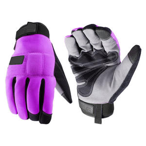 ถุงมือป้องกันความปลอดภัยในการทำงาน ทำจากหนังสังเคราะห์เสริมความแข็งแรงบริเวณฝ่ามือ นุ่มสบาย ทนความร้อน กันลื่น - Product Image 3