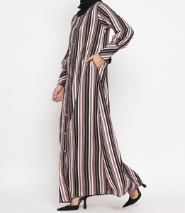 Best Selling Beautiful Dubai Women Abaya Traditional Islamic Muslim Clothing & <b>Accessories</b> <b>Floor</b> Length Long Sleeves Front Open - Product Image 2
