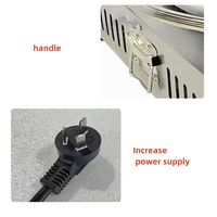 Plancha Eléctrica Multifuncional Antiadherente para Panqueques con Calentamiento Combinado, Rango de Temperatura 150-250°C, 220-240V