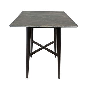 Modern 42\" <b>Bar</b> Height Dining <b>Table</b> with Paladina <b>Marble</b> Finish Rubberwood Legs Laminate <b>Table</b> Top in Black-Paladina Collection - Product Image 2