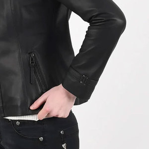 Vestes en cuir véritable pour femmes, de qualité supérieure, sur mesure, pour motards, style crop, en gros. - Product Image 5