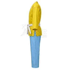 Nouvelle conception, uniforme de karaté haute performance 100% coton avec logo frontal pour hommes, adapté à tous les niveaux de pratique des arts martiaux - Product Image 3