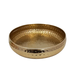 Cuenco de metal urbano hecho a mano, cuenco de cobre martillado, plato de servir de metal estilo vintage, acabado pulido para regalo, cuenco para masa pulido - Product Image 6