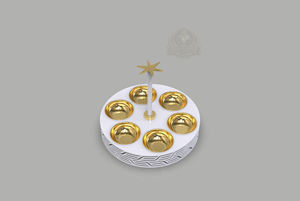 Ensemble de service Ramadan Palestine, ensemble de service de fruits secs de luxe, plateau décoratif pour en-cas, ensemble de plateaux de service Ramadan, ensemble de plateaux pour fruits secs Eid. - Product Image 4