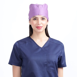 Bonnets de travail unisexe en coton tissé 100% couleur unie, légers, ajustables, sans couture, avec détection d'aiguilles, pour usage hospitalier et médecins - Product Image 3