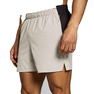 Pantalones cortos deportivos para hombre, de secado rápido, ligeros, con bolsillos con cremallera, ideales para correr y hacer ejercicio. - Product Image 3