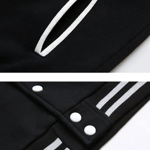 Chaqueta Varsity Transpirable para Hombre OEM con Bordado Chenille y Mangas de Cuero, Chaqueta Varsity de Baloncesto Personalizada con Diseño de Equipo Americano a la Moda - Product Image 6
