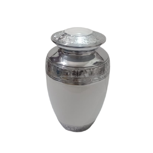 Urnas de cremación de metal sólido de diseño con acabado de mármol colorido Urnas conmemorativas únicas de estilo americano para cenizas - Product Image 6