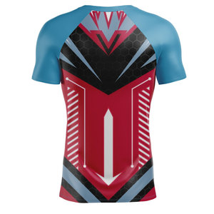 Customize Your Own Logo Sublimated Short Sleeve Breathable <b>Compression</b> Rash Guard <b>for</b> <b>Mens</b> - Product Image 2