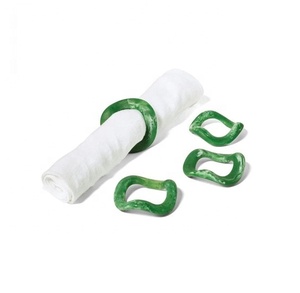 Ensemble de 4 anneaux de serviette en résine artisanale luxueuse 2025, designs uniques, couleurs vibrantes, écologiques, durables, élégants pour la salle à manger - Product Image 4