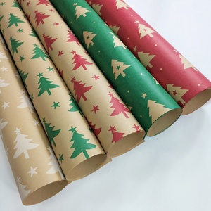 Factory Luxury Custom Printed Christmas Wrapping Paper Children Kids Birthday Gift Box <b>Wrap</b> Kraft Gift Wrapping Paper Rolls - Product Image 3