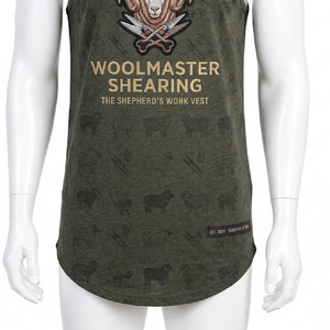 เสื้อกั๊กตัดขนแกะ ปักโลโก้ตามสั่ง รับผลิตแบบ OEM/ODM ผ้าฝ้าย 100% ดีไซน์หางยาว ขายส่งจากโรงงาน - Product Image 3