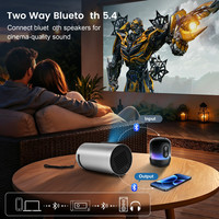 OEM GRATUIT pour vidéoprojecteur intelligent 1080P compatible avec batterie externe 400 ANSI Lumen, prend en charge 4K, lecteur multimédia Android pour home cinéma