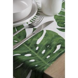 Runner da Tavola Excelsa Motivo Fogliame in Cotone 45x140 Cm Multicolore - Product Image 5