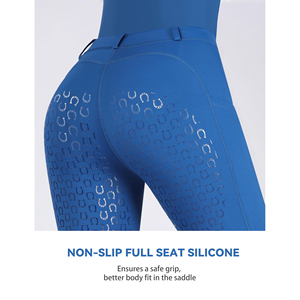 Leggings de Diseño Personalizado con Logotipo para Mujer, Pantalones de Cintura Alta, Antideslizantes, con Agarre de Silicona, para Competencia de Equitación - Product Image 6