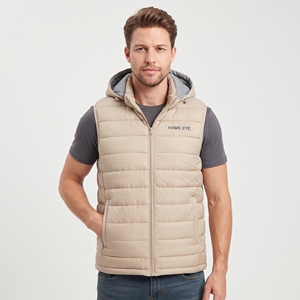 Parka de pana para hombre al por mayor, diseño de dos tonos con relleno de plumón, forro de piel sintética, abrigo cálido de invierno para exteriores - Product Image 5
