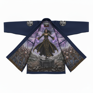 Kimono de Jiu-Jitsu Brésilien Personnalisé 100% Coton Tissage Perlé pour Entraînement Unisexe MMA Grappling OEM - Product Image 5