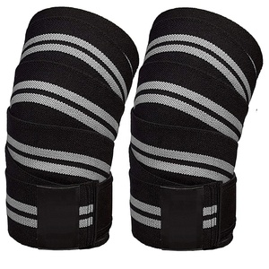 Bandeaux élastiques personnalisés OEM pour genouillères d'entraînement de gymnastique pour l'haltérophilie Genouillères de compression pour squat Genouillères professionnelles de gymnastique - Product Image 1