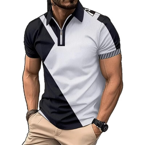 เสื้อซิปผู้ชาย แขนยาว ลายเสือดาว ระบายอากาศได้ดี ทรงเข้ารูป สวมใส่สบาย เหมาะสำหรับกอล์ฟ รับผลิตแบบ OEM ODM ปักลายได้ - Product Image 4