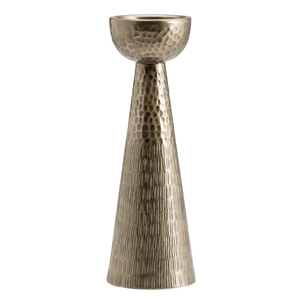 Candelabro de la mejor calidad para decoración del hogar, acabado antiguo en latón, portavelas martillado, aluminio fundido, hecho a mano, personalizado - Product Image 1