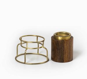 Quemador de Incienso de Madera Hecho a Mano con Soporte Metálico, Porta Incienso para el Hogar, Decoración de Mesa, Calidad de Exportación - Product Image 2
