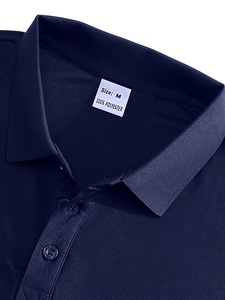 Camiseta Polo Lisa con Logotipo de Diseño Personalizado, Suministro de Fábrica, Camiseta Polo de Golf para Hombre, Bordada, de Manga Corta, Transpirable, Corte Regular - Product Image 3