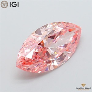 Diamante Cultivado en Laboratorio CVD, Corte Marquesa, 3.00 Quilates, Claridad VS1, Color Rosa Intenso, Certificado IGI, para Selección de Alta Joyería - Product Image 6
